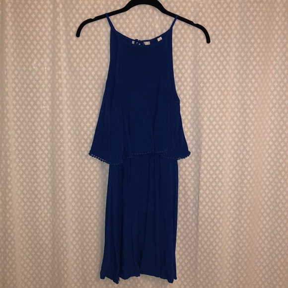 Blue tiered dress - Picture 1 of 2